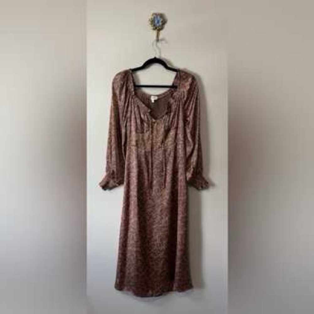 Bohme Brown Bishop Sleeve Sundress